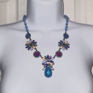 Women's Floral Glass Necklace